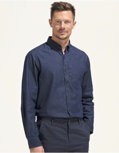 SOL-02100-Mens Denim Shirt Barry